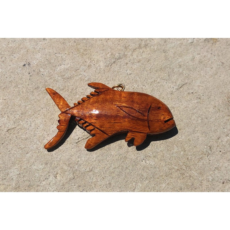 Ulua Koa Wood Necklace - Makana Hut