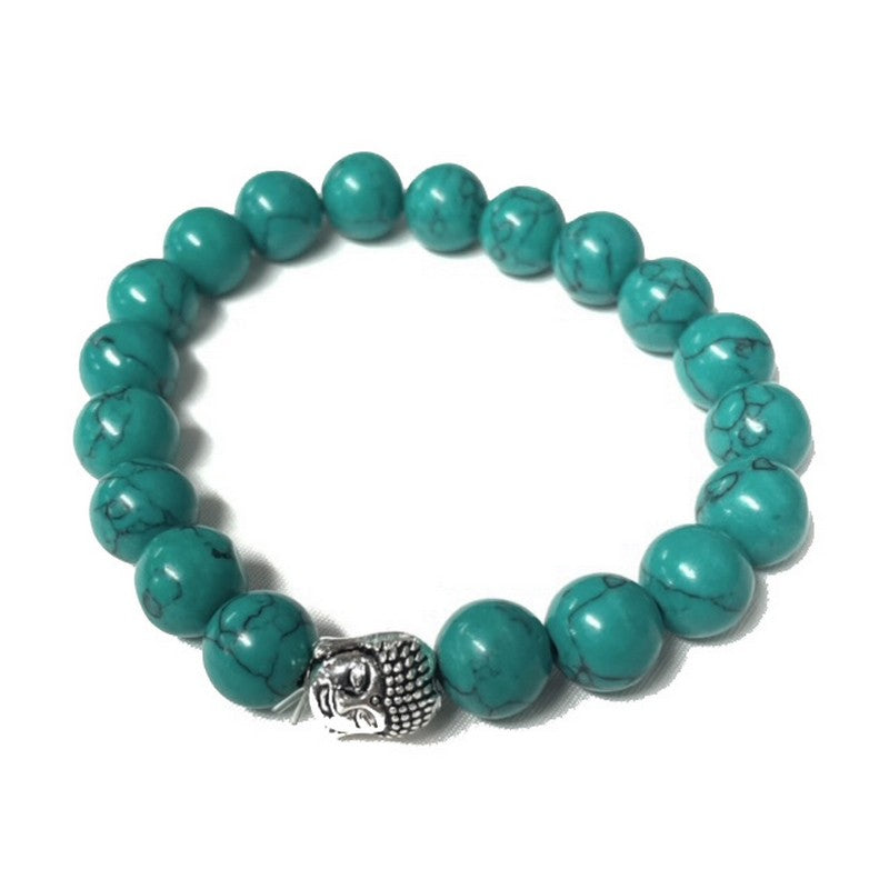 Buddha Sea Green Beaded Bracelet | Tropical Jewelry