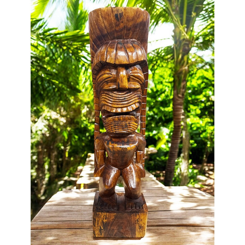 Kanaloa Tiki | Hawaii Museum Replica 32" (Dark Oak)