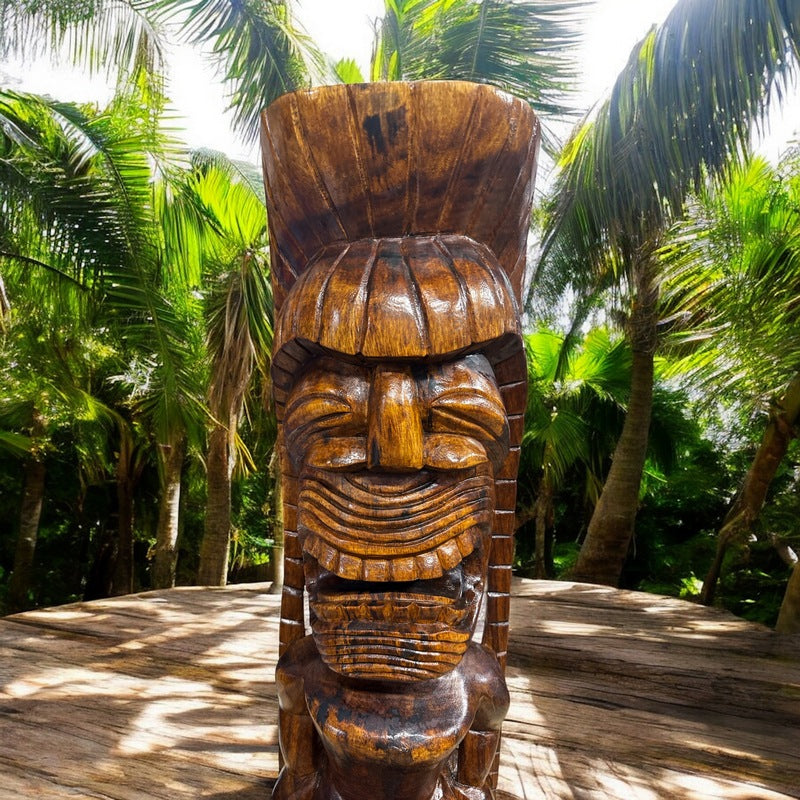 Kanaloa Tiki | Hawaii Museum Replica 32" (Dark Oak)