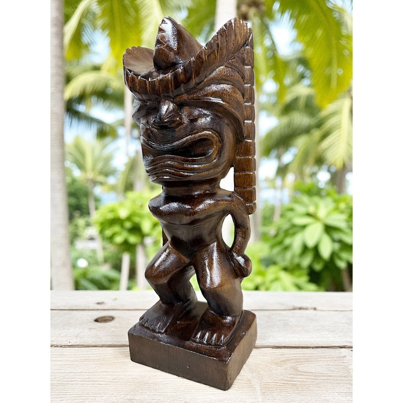 Lono Tiki God | Hawaiian Museum Replica 12" (Stained)