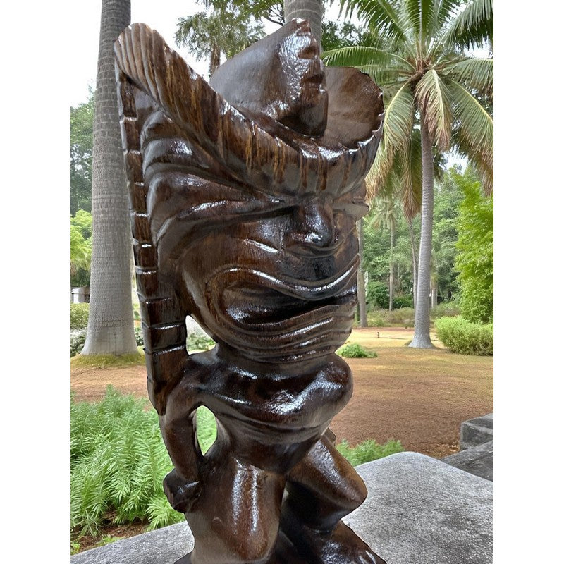 Lono Tiki God | Hawaiian Museum Replica 12" (Stained)