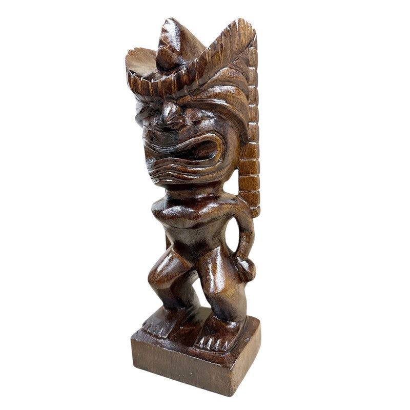 Lono Tiki God | Hawaiian Museum Replica 12" (Stained)