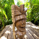 Lono Tiki God | Hawaiian Museum Replica 20" (Natural)