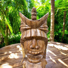 Lono Tiki God | Hawaiian Museum Replica 20" (Natural)