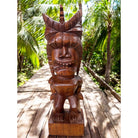 Lono Tiki God | Hawaiian Museum Replica 20" (Stained)