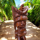 Lono Tiki God | Hawaiian Museum Replica 20" (Stained)