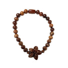 Plumeria Koa Wood Bead Bracelet 6mm