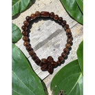 Plumeria Koa Wood Bead Bracelet 6mm