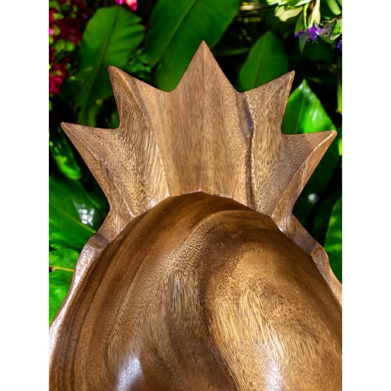 Acacia Wood Pineapple Bowl