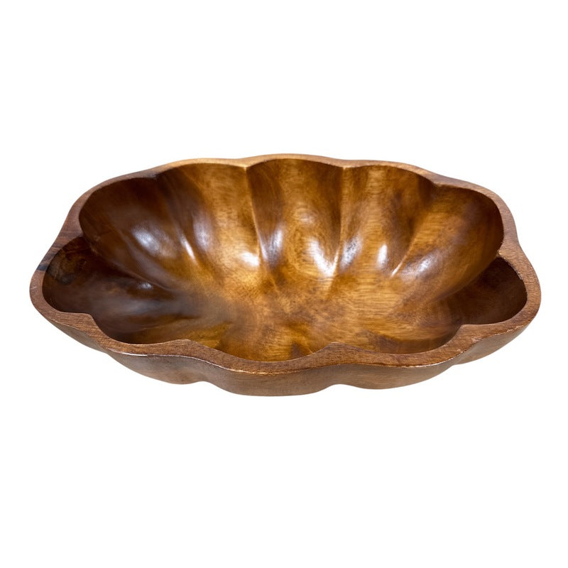 Acacia Wood Rectangle Flare Bowl