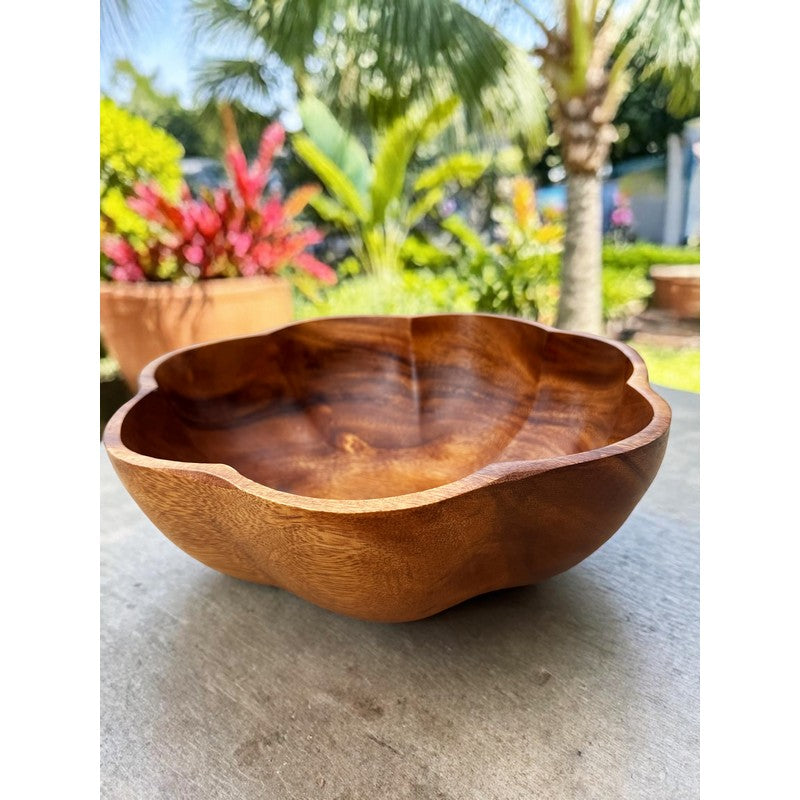 Acacia Wood Flare Bowl