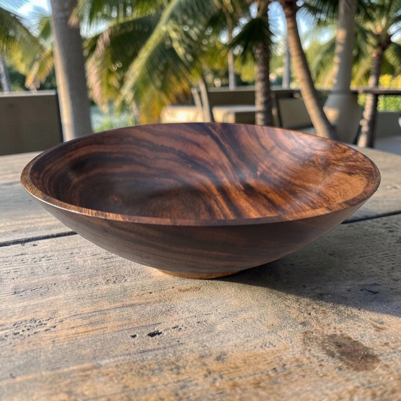 Acacia Wood Wok Bowl