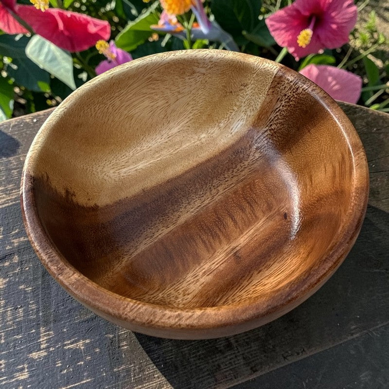 Acacia Wood Rice Bowls (Set of 6)