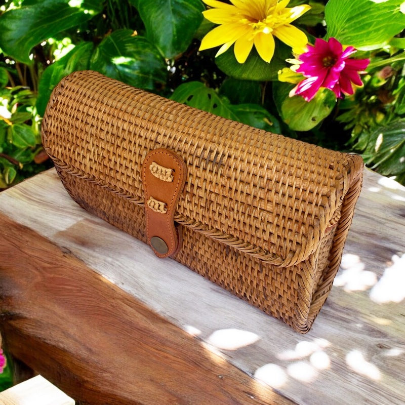 Natural Rattan Handbag/Clutch