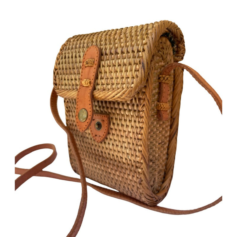 Natural Rattan Rectangular Bag