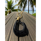 Black Bone Fish Hook w/ Engravings