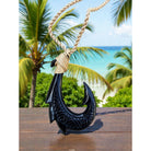 Black Bone Fish Hook w/ Engravings