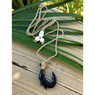 Black Bone Fish Hook w/ Engravings