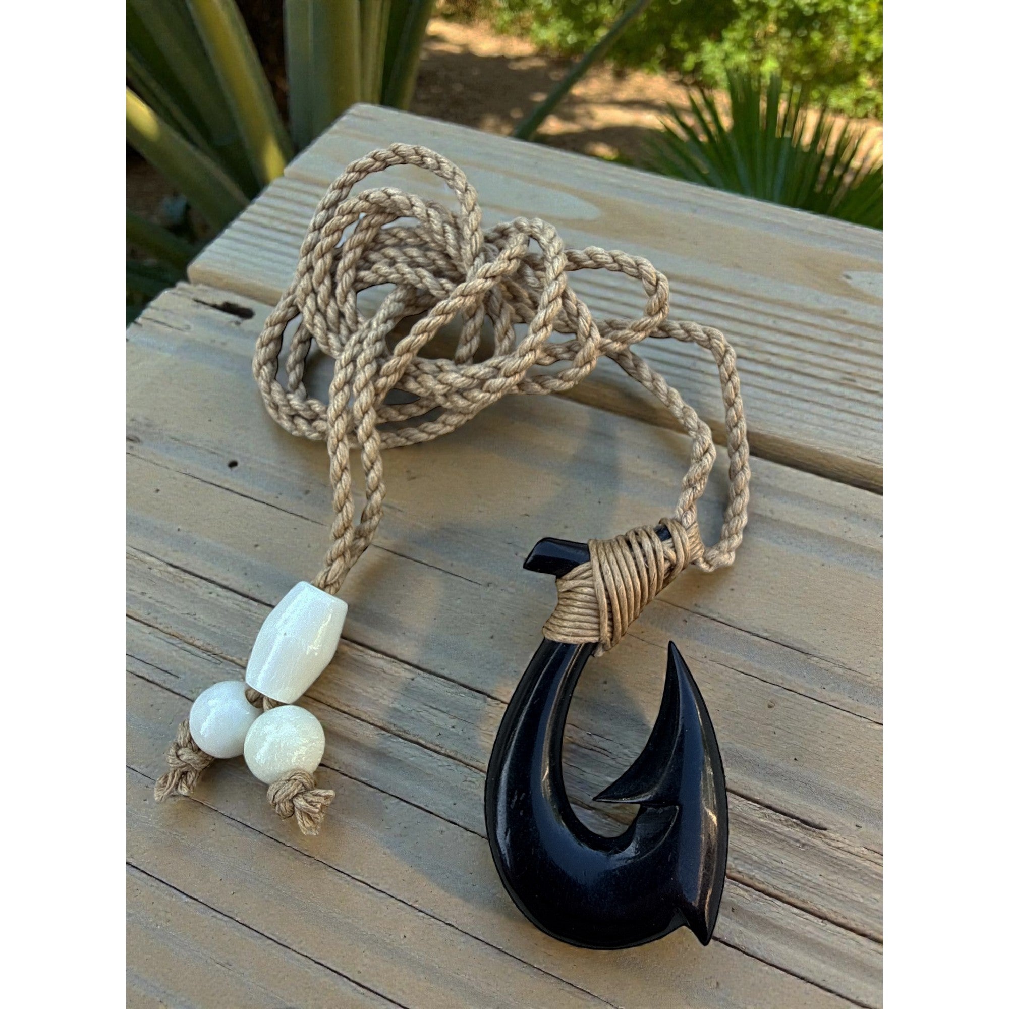 Black Bone Fish Hook | Hawaiian Makau