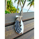 Buffalo Bone Fish Hook w/ Engravings