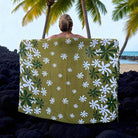 Tiare Flower Print | Pareo/Sarong Olive