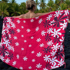 Tiare Flower Print | Pareo/Sarong Red