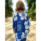 Beach Cover-Up | Hawaiian Flowers BLUE