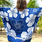Beach Cover-Up | Hawaiian Flowers BLUE
