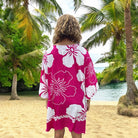 Beach Cover-Up | Hawaiian Flowers FUCHSIA