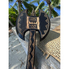 Hawaiian Double Axe Club | Polynesian Replica Black
