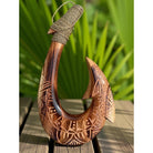 Hawaiian Fish Hook w/ Engravings | Hawaiian Home 12"
