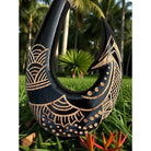 Hawaiian Black Fish Hook w/ Engravings | Hawaiian Home 12"