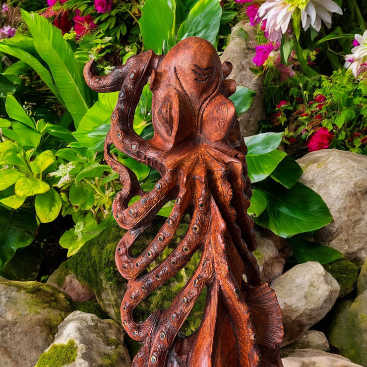 Sea Life Carvings - Makana Hut
