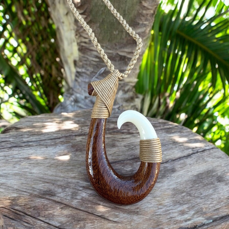 Koa Wood Hawaiian Fish Hook (Makau)