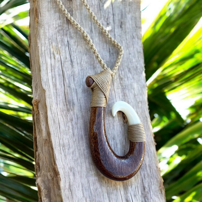 Koa Wood Hawaiian Fish Hook (Makau)