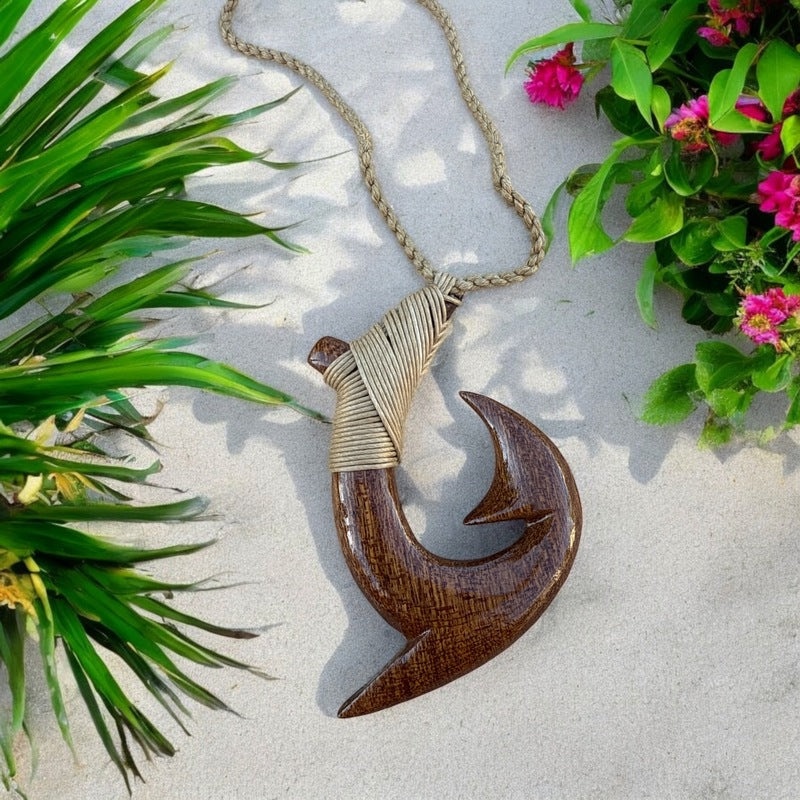 Koa Wood Hawaiian Makau | Fish Hook