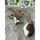 Koa and Bone Makau with Engraving