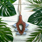 Leiomano Koa Wood w/ Shark Teeth Necklace