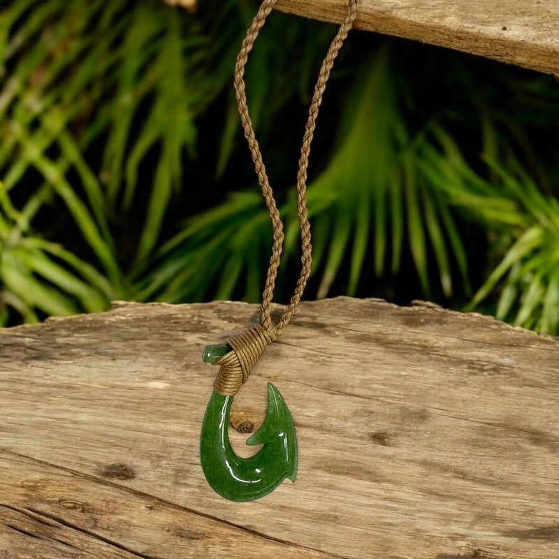 Jade Makau | Hawaiian Fish Hook Necklace