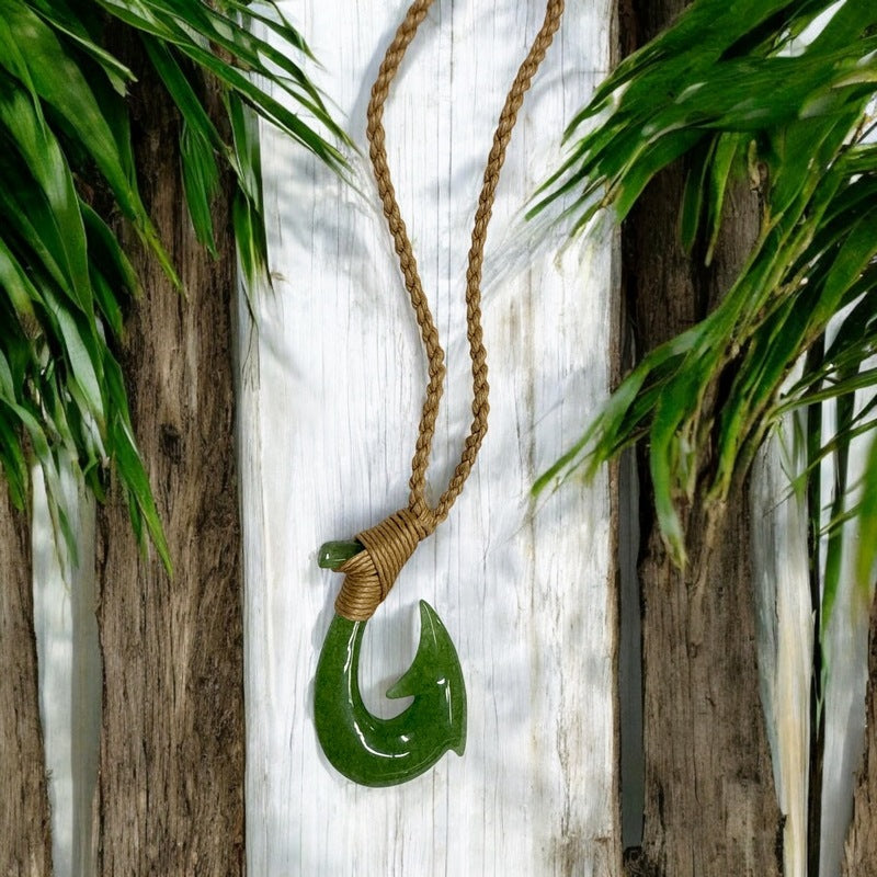 Jade Makau | Hawaiian Fish Hook Necklace