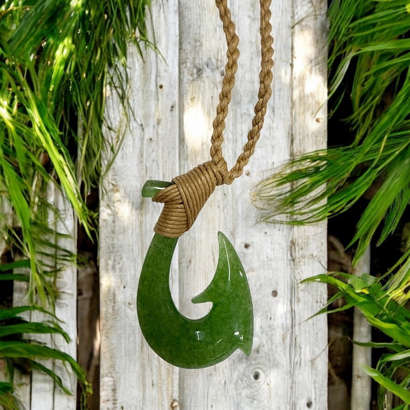 Jade Makau | Hawaiian Fish Hook Necklace