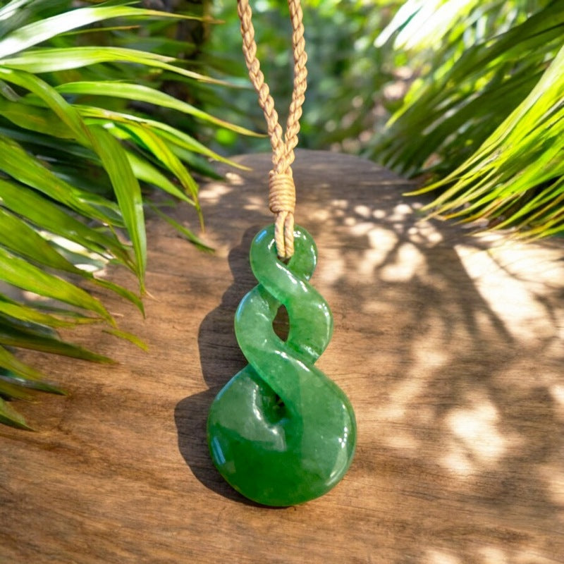 Jade Double Twist Necklace