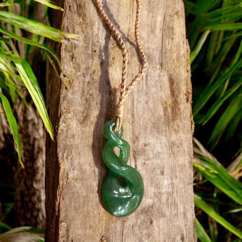 Jade Double Twist Necklace