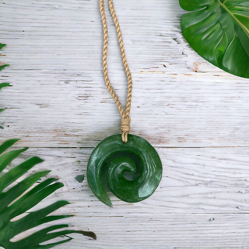 Jade koru pendant discount