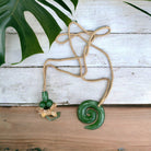 Jade Wave Swirl Necklace