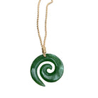 Jade Wave Swirl Necklace