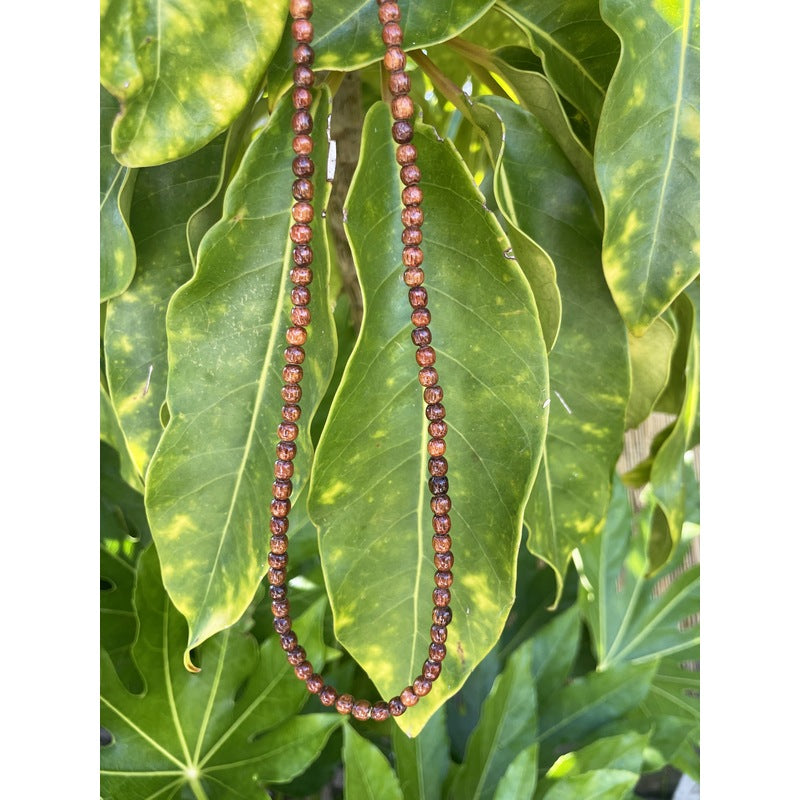 Hawaiian Koa Wood Necklace | 6mm Beads