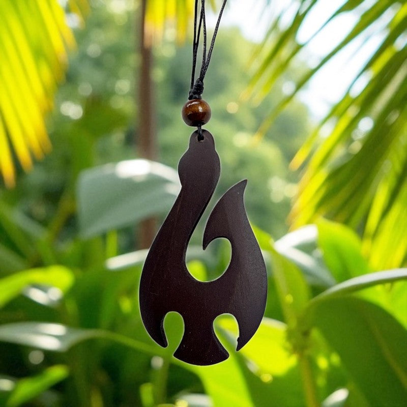 Wooden Hei-Matau Necklace – Makana Hut