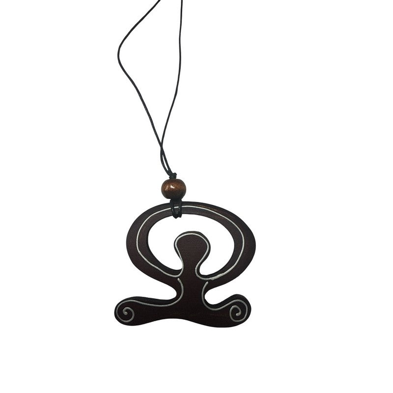 Wooden Hawaiian Petroglyph Necklace